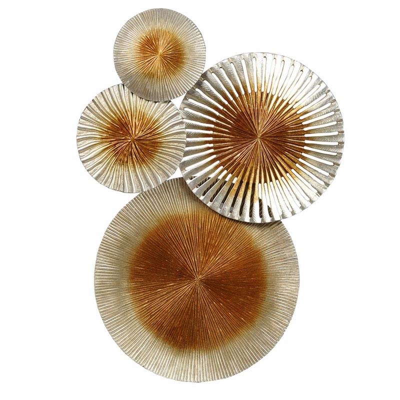 Арт-объект Apollo Silver and Gold Wall Plaque Disc gap 4 Золотой Серебряный Арт-объект Apollo Silver and Gold Wall Plaque Disc gap 4 Золотой Серебряный в Челябинске | Loft Concept