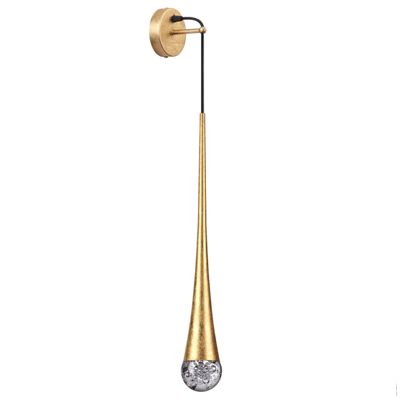 Бра Golden Drop Lamp Золотой Прозрачное Стекло Бра Golden Drop Lamp Золотой Прозрачное Стекло в Челябинске | Loft Concept