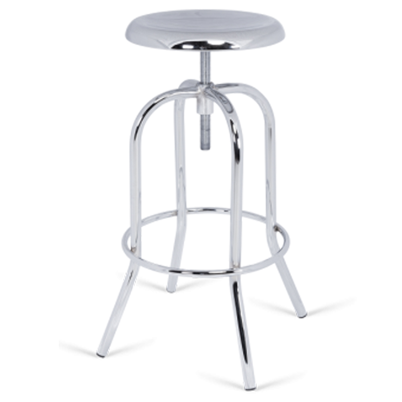 Барный стул Drilon Bar Stool Серебряный Барный стул Drilon Bar Stool Серебряный в Челябинске | Loft Concept