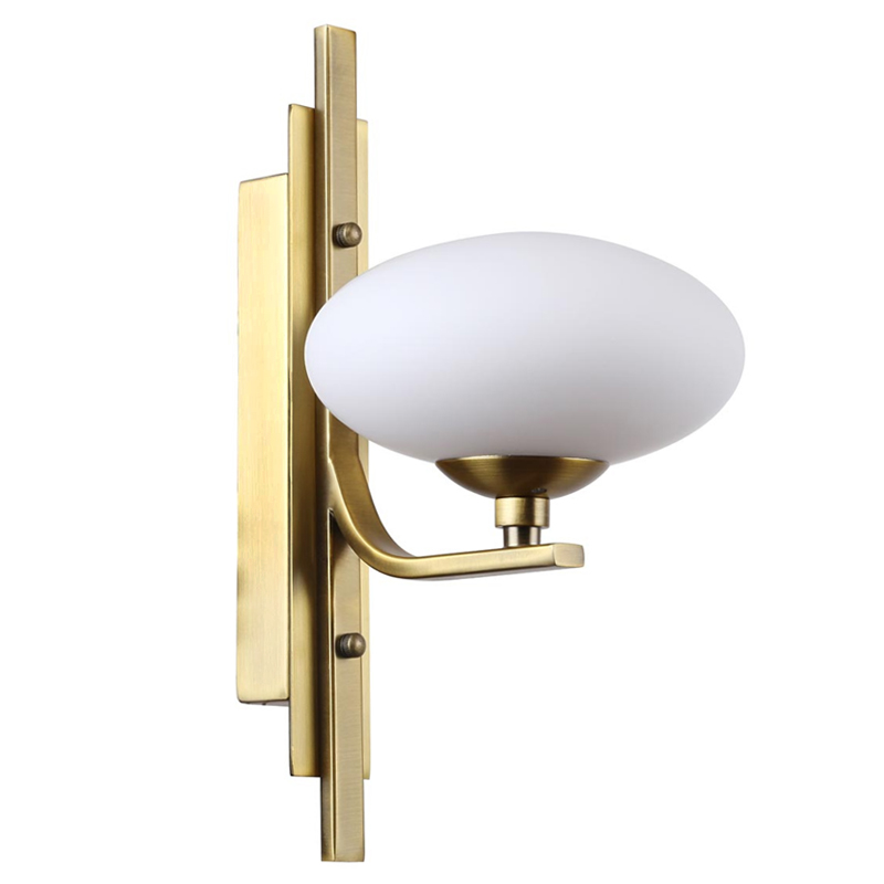 Oval Balls Mushrooms Wall Lamp Brass Латунь Прозрачный белый Oval Balls Mushrooms Wall Lamp Brass Латунь Прозрачный белый в Челябинске | Loft Concept