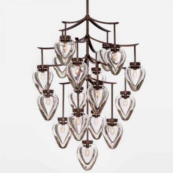 Люстра Alison Berger Chamber Chandelier Темная бронза Прозрачный Люстра Alison Berger Chamber Chandelier Темная бронза Прозрачный в Челябинске | Loft Concept