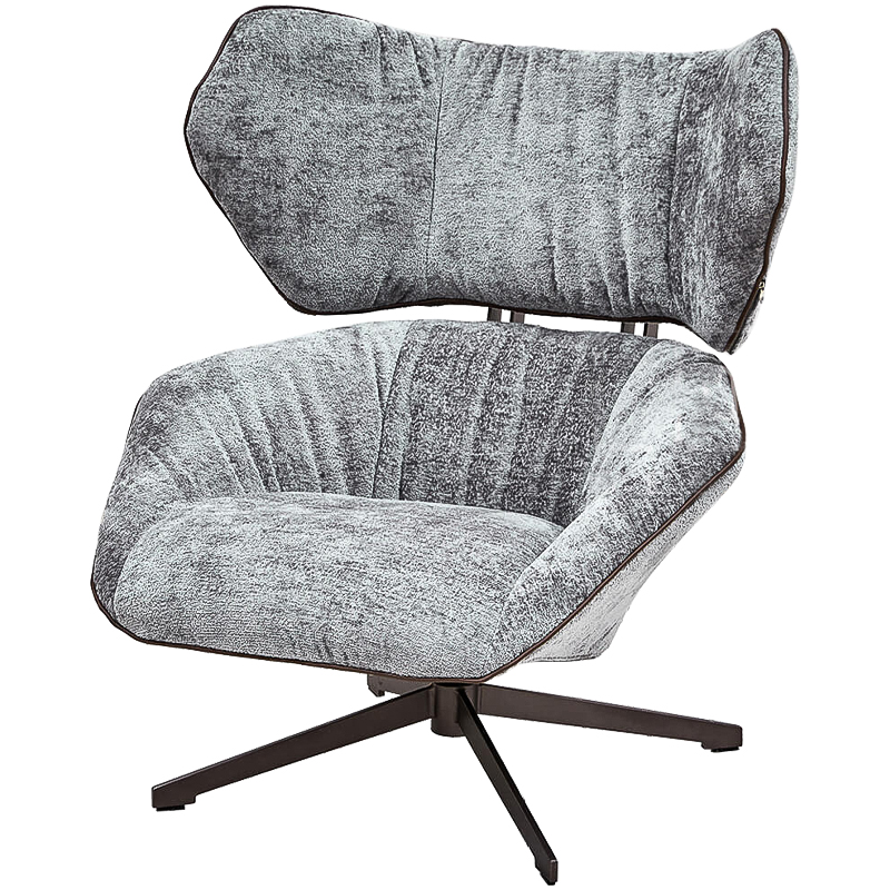 Кресло Holdor Chair Серый Темная бронза Кресло Holdor Chair Серый Темная бронза в Челябинске | Loft Concept