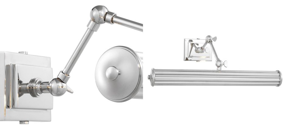 Бра Eichholtz Wall Lamp Luca L Nickel Бра Eichholtz Wall Lamp Luca L Nickel - Loft-Concept в Челябинске