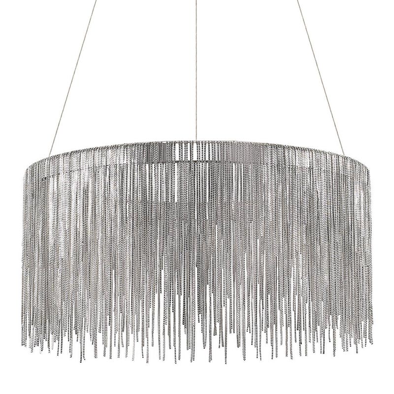Люстра Atlantis Chain Chandelier Round Chrome Хром Люстра Atlantis Chain Chandelier Round Chrome Хром в Челябинске | Loft Concept