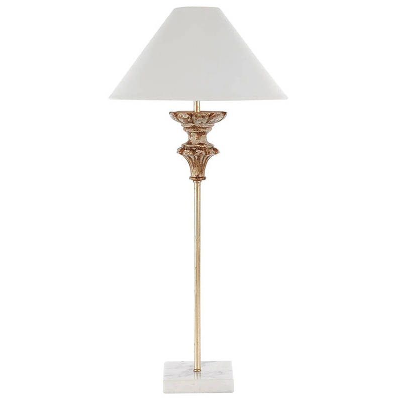 Настольная лампа Gilbert Provence Table lamp Белый Коричневый винтаж в Челябинске | Loft Concept 