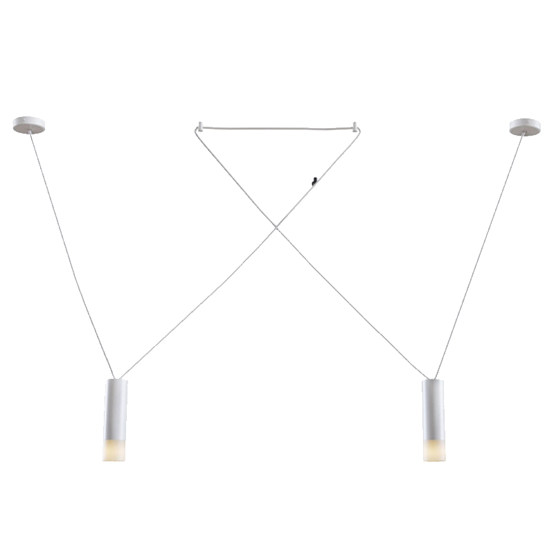Wireflow LED White Suspension lam 2 патрона Белый Wireflow LED White Suspension lam 2 патрона Белый в Челябинске | Loft Concept