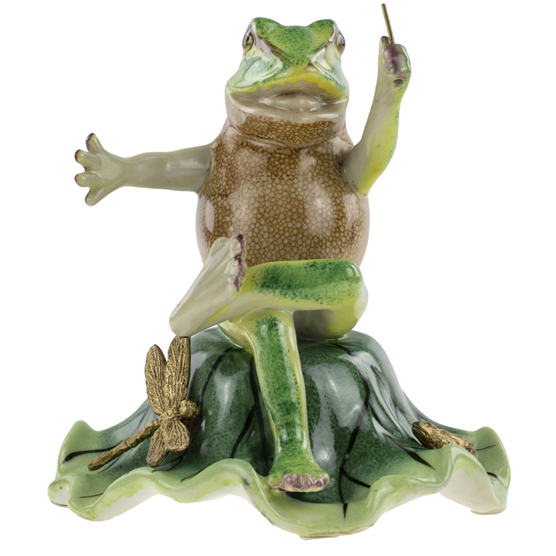Статуэтка Frog Bandmaster Зеленый Золотой Статуэтка Frog Bandmaster Зеленый Золотой в Челябинске | Loft Concept