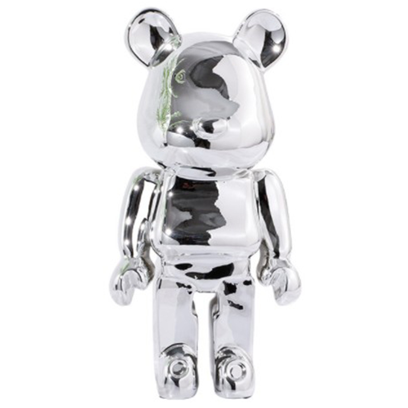 Статуэтка Bearbrick Silver Серебряный Статуэтка Bearbrick Silver Серебряный в Челябинске | Loft Concept