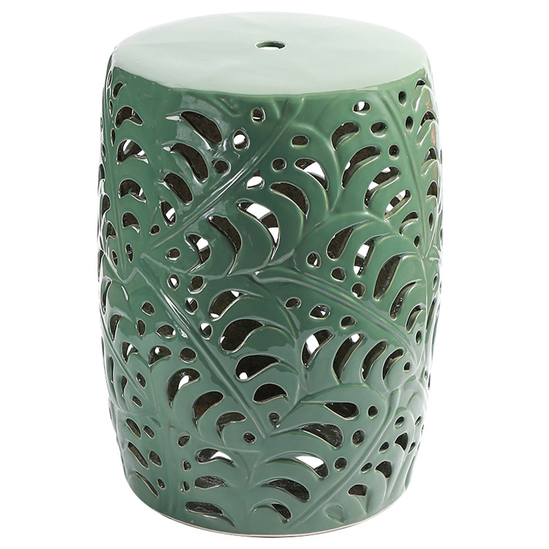 Керамический табурет Green Leaves Ceramic Stool Зеленый шалфей Керамический табурет Green Leaves Ceramic Stool Зеленый шалфей в Челябинске | Loft Concept