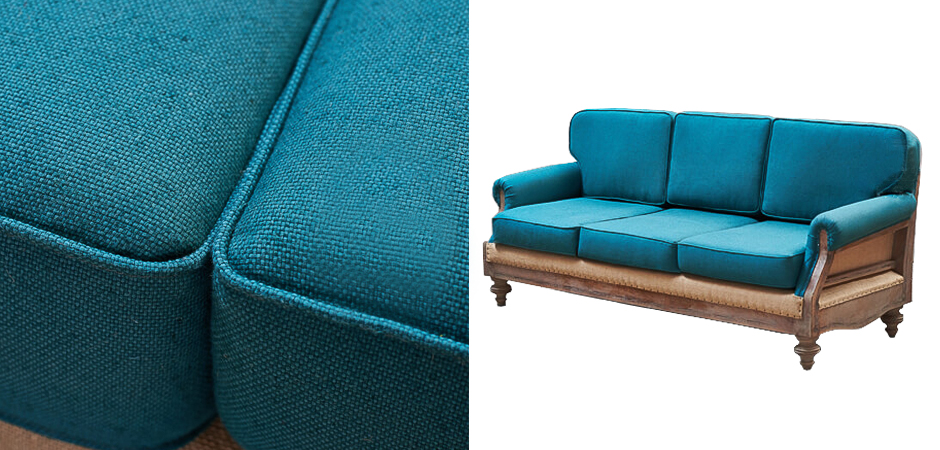Диван Deconstructed Sofa turquoise Linen triple Диван Deconstructed Sofa turquoise Linen triple - Loft-Concept в Челябинске