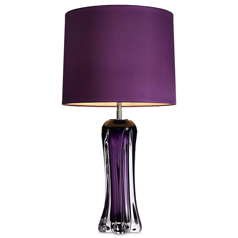 Настольная лампа Eichholtz Table Lamp Castillo Фиолетовый Прозрачный фиолетовый Прозрачное Стекло Настольная лампа Eichholtz Table Lamp Castillo Фиолетовый Прозрачный фиолетовый Прозрачное Стекло в Челябинске | Loft Concept
