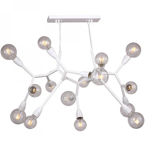 Люстра Polygon Chandelier 15 White Белый Люстра Polygon Chandelier 15 White Белый в Челябинске | Loft Concept