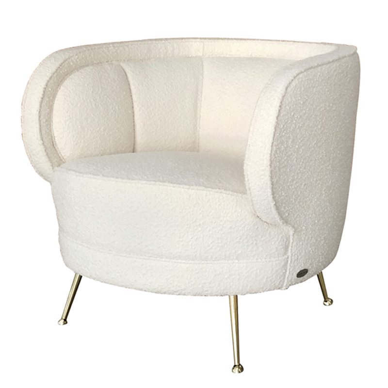 Кресло Boucle Teana Armchair Белый Кресло Boucle Teana Armchair Белый в Челябинске | Loft Concept