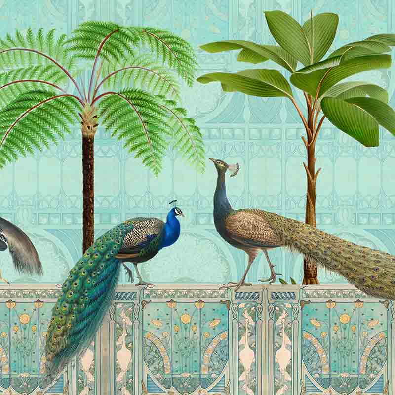 Обои ручная роспись Chinoiserie Palace Of Birds Tropical Обои ручная роспись Chinoiserie Palace Of Birds Tropical в Челябинске | Loft Concept
