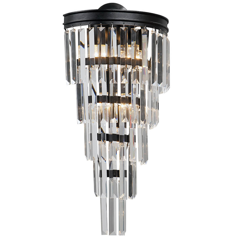 Бра Стеклянные подвесы Helix Glass Odeon CLEAR Crystal Черный Бра Стеклянные подвесы Helix Glass Odeon CLEAR Crystal Черный в Челябинске | Loft Concept