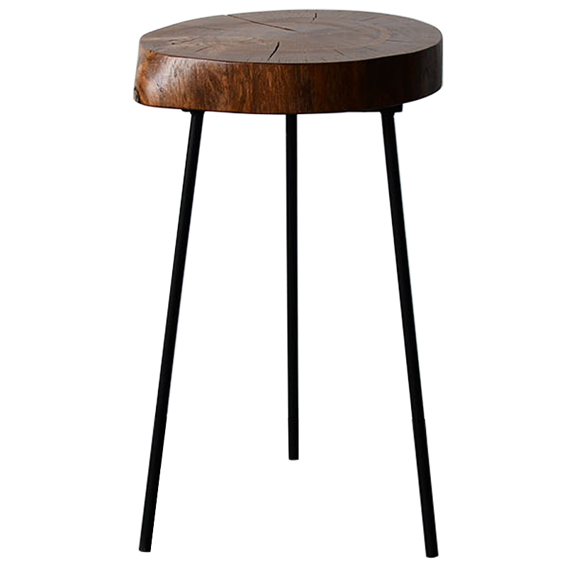 Приставной стол Plummer Industrial Metal Rust Side Table Коричневый Черный Приставной стол Plummer Industrial Metal Rust Side Table Коричневый Черный в Челябинске | Loft Concept