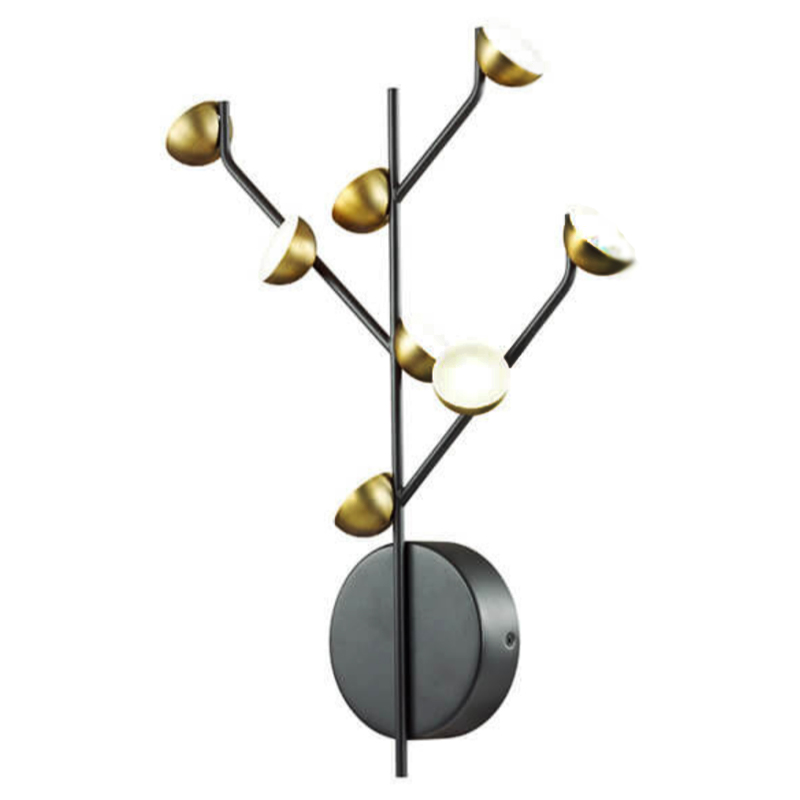 Бра Bloom Wall lamp Латунь Черный в Челябинске | Loft Concept 