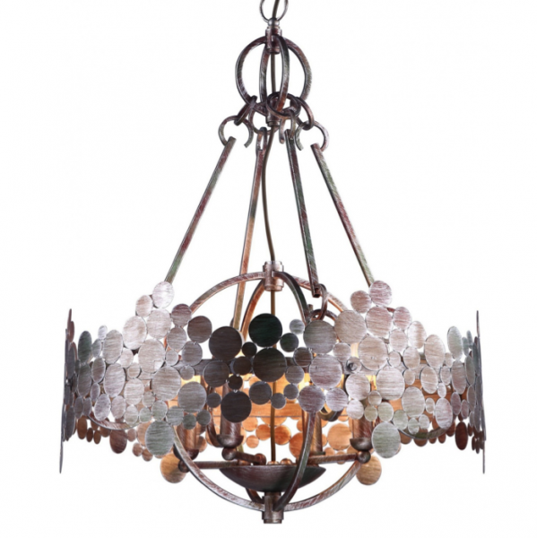 Люстра Round Iron Shod Chandelier Темная медь Люстра Round Iron Shod Chandelier Темная медь в Челябинске | Loft Concept