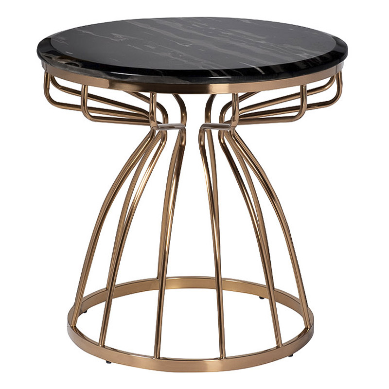 Приставной стол Buster Side Table Золотой Приставной стол Buster Side Table Золотой в Челябинске | Loft Concept