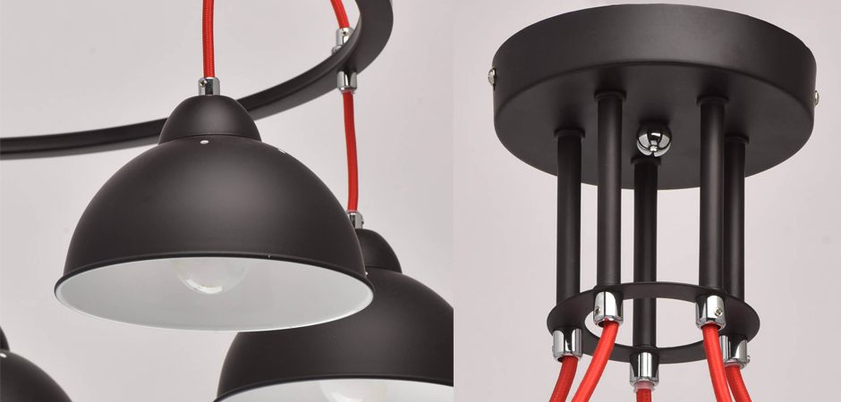 Люстра Black Cup 5 Люстра Black Cup 5 - Loft-Concept в Челябинске