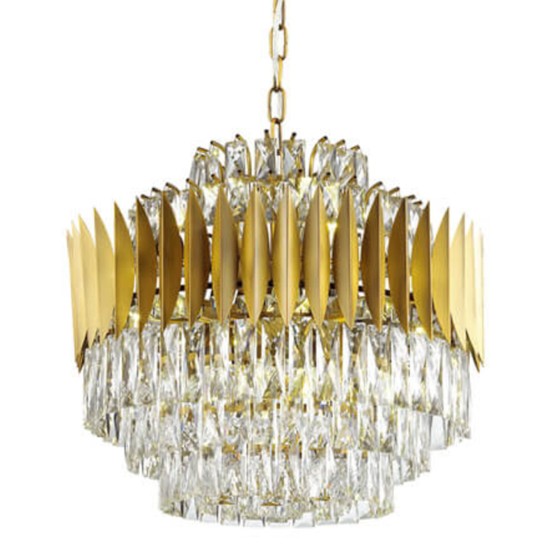 Люстра KEBO KING CHANDELIER 55 Латунь Прозрачное Стекло Люстра KEBO KING CHANDELIER 55 Латунь Прозрачное Стекло в Челябинске | Loft Concept