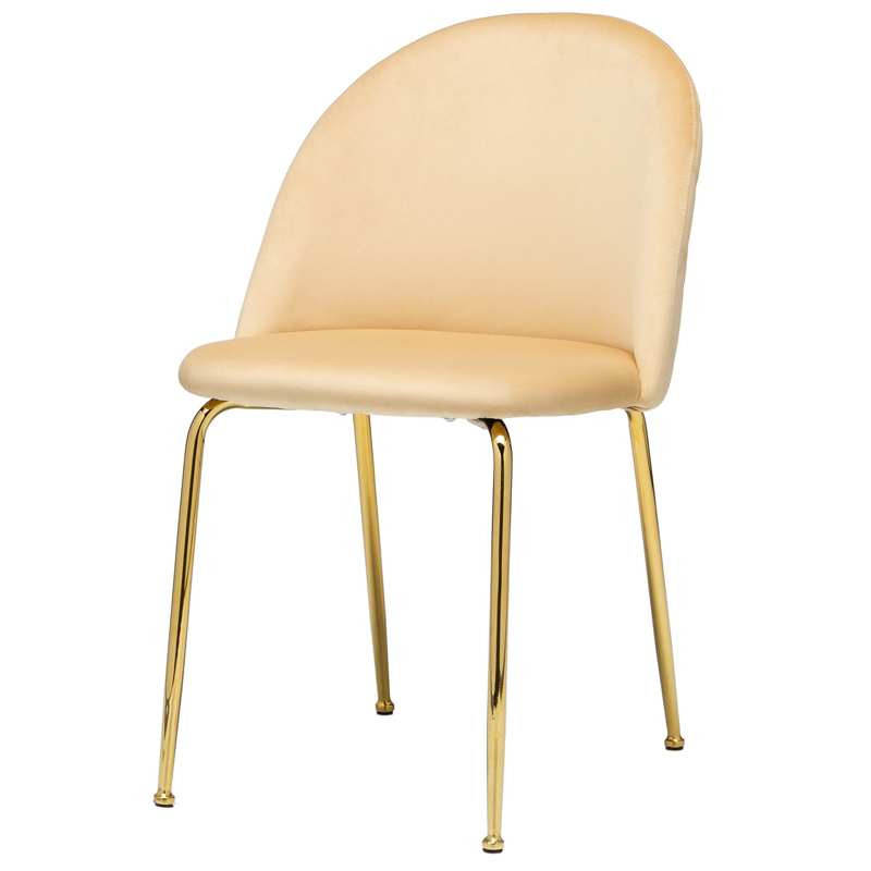 Стул Vendramin Dining Chair beige Бежевый Глянцевое золото Стул Vendramin Dining Chair beige Бежевый Глянцевое золото в Челябинске | Loft Concept