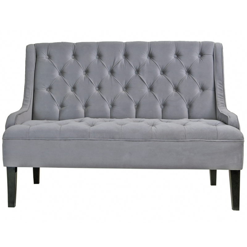 Диван Folket Sofa velour gray Серый (Gray) Диван Folket Sofa velour gray Серый (Gray) в Челябинске | Loft Concept