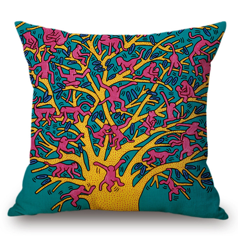 Подушка Keith Haring 8 Мульти в Челябинске | Loft Concept 