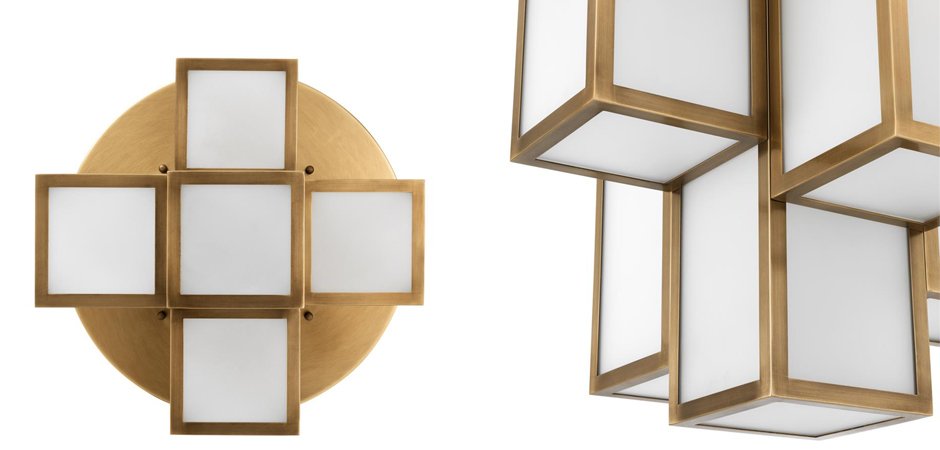 Потолочный светильник Eichholtz Ceiling Lamp Axel Antique brass Потолочный светильник Eichholtz Ceiling Lamp Axel Antique brass - Loft-Concept в Челябинске
