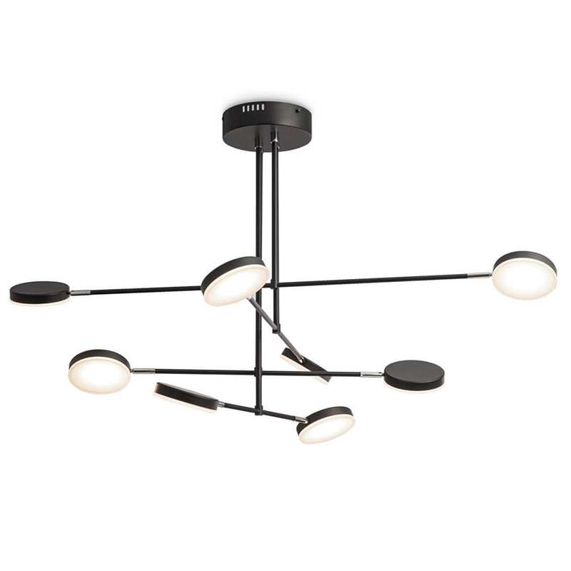 Люстра Maxine Light Chandelier 107 Черный Белый Люстра Maxine Light Chandelier 107 Черный Белый в Челябинске | Loft Concept