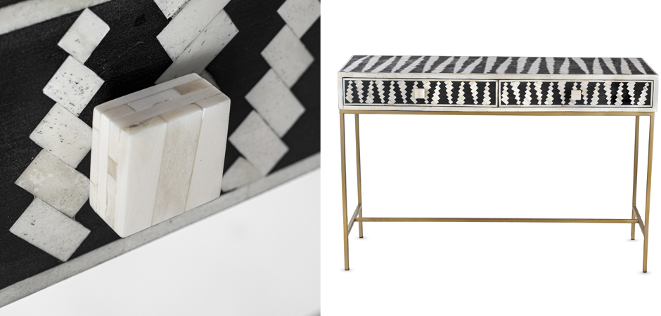 Консоль Mandika Bone Inlay Console Консоль Mandika Bone Inlay Console - Loft-Concept в Челябинске