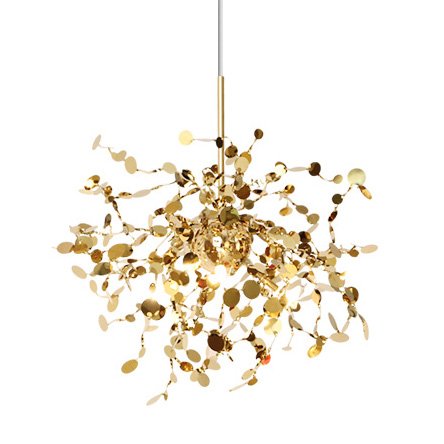Люстра Terzani Argent Suspension Pendant lamp 40 Gold Глянцевое золото в Челябинске | Loft Concept 