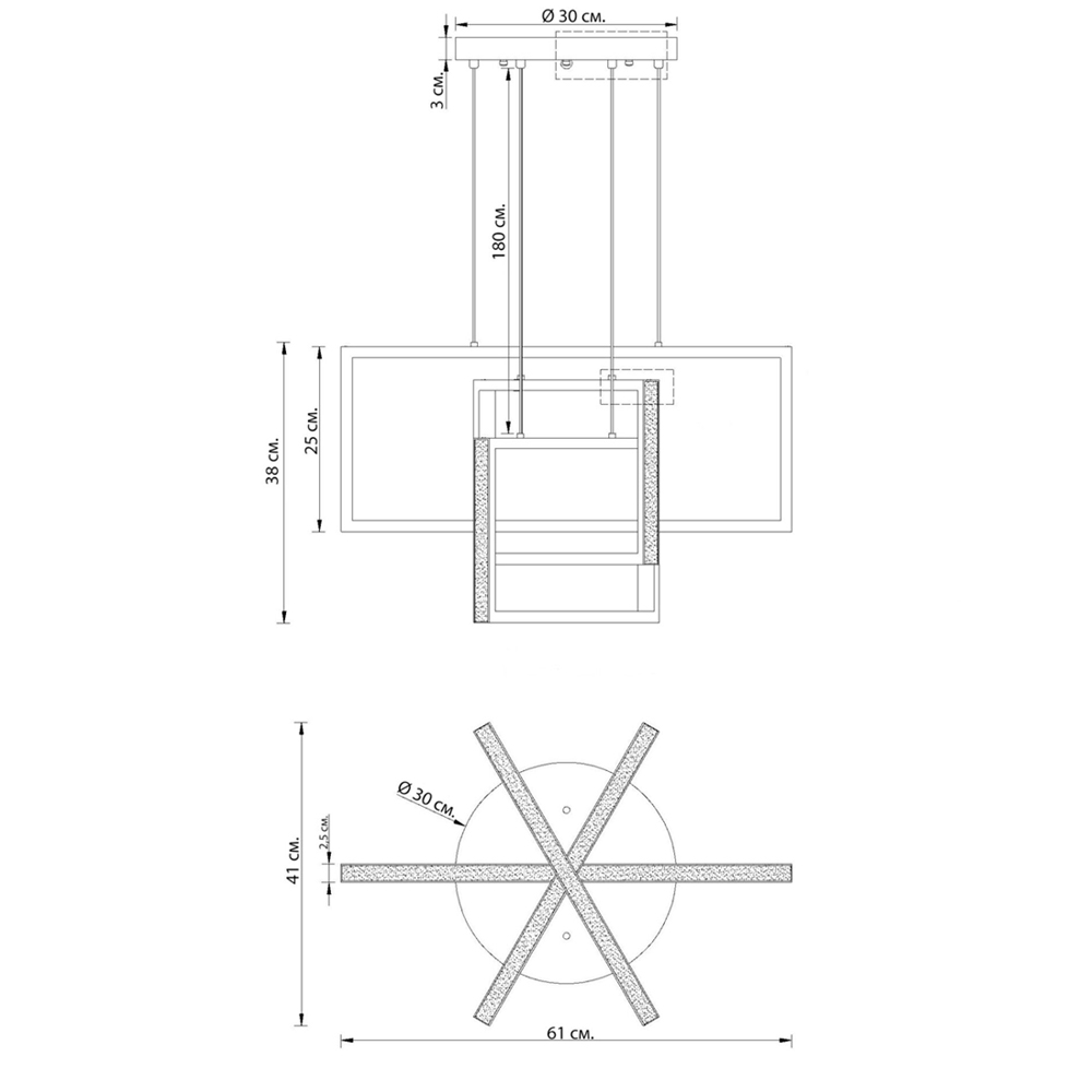 Люстра светодиодная прямоугольная LED Chandelier Rectangular Люстра светодиодная прямоугольная LED Chandelier Rectangular в Челябинске