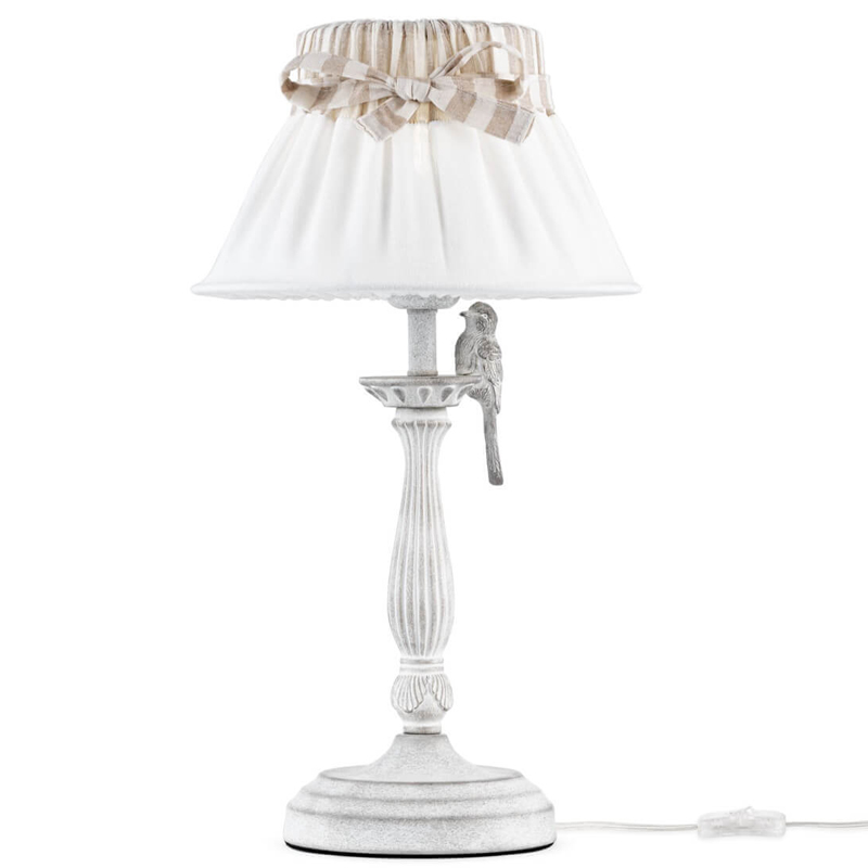 Настольная лампа Refined Provence Table lamp Белый Бежевый Настольная лампа Refined Provence Table lamp Белый Бежевый в Челябинске | Loft Concept
