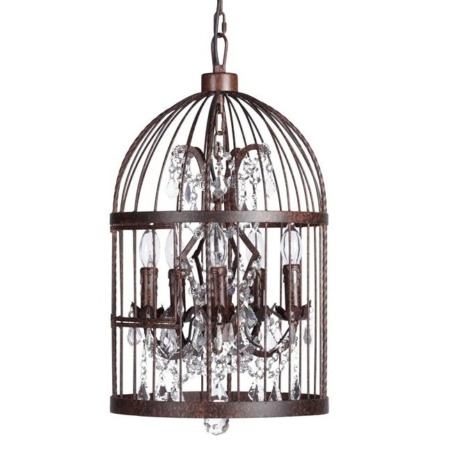Люстра BirdCage Brown 35 Коричневый Люстра BirdCage Brown 35 Коричневый в Челябинске | Loft Concept