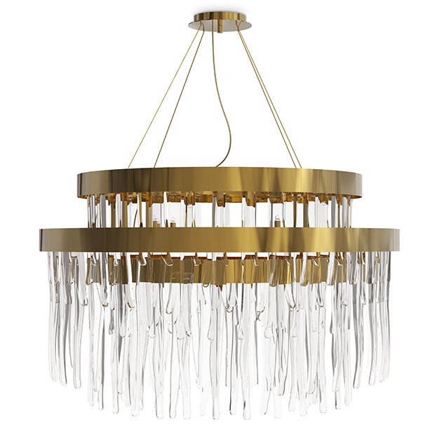 Люстра Luxxu Babel suspension Глянцевое золото Прозрачное Стекло Люстра Luxxu Babel suspension Глянцевое золото Прозрачное Стекло в Челябинске | Loft Concept