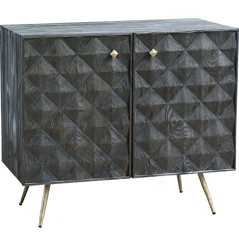 Комод Sideboard Reflect Латунь Черный Комод Sideboard Reflect Латунь Черный в Челябинске | Loft Concept