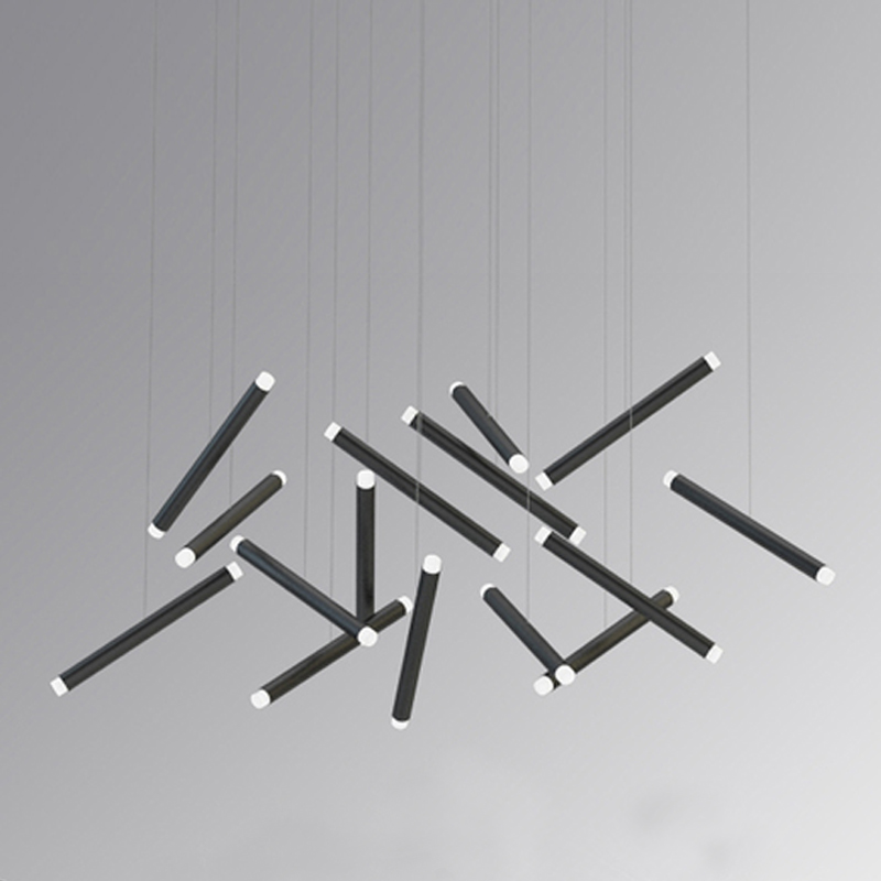 Люстра Dutti D0068 LED Chandelier Modern 14 black Черный Люстра Dutti D0068 LED Chandelier Modern 14 black Черный в Челябинске | Loft Concept