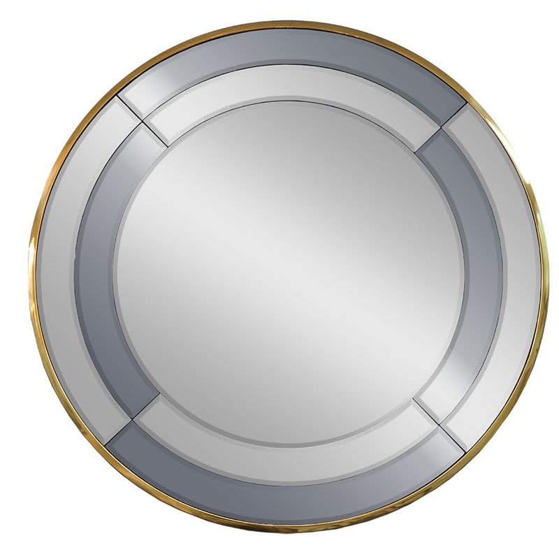 Зеркало Mirrored Frame Round Глянцевое золото Зеркало Mirrored Frame Round Глянцевое золото в Челябинске | Loft Concept