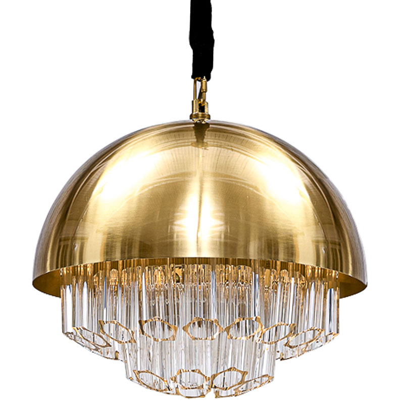 Люстра Erizzo Chandeliers Глянцевое золото Прозрачный Люстра Erizzo Chandeliers Глянцевое золото Прозрачный в Челябинске | Loft Concept