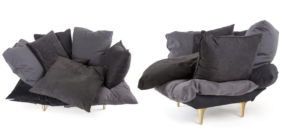 Кресло Seletti Armchair Comfy charcoal grey Кресло Seletti Armchair Comfy charcoal grey - Loft-Concept в Челябинске