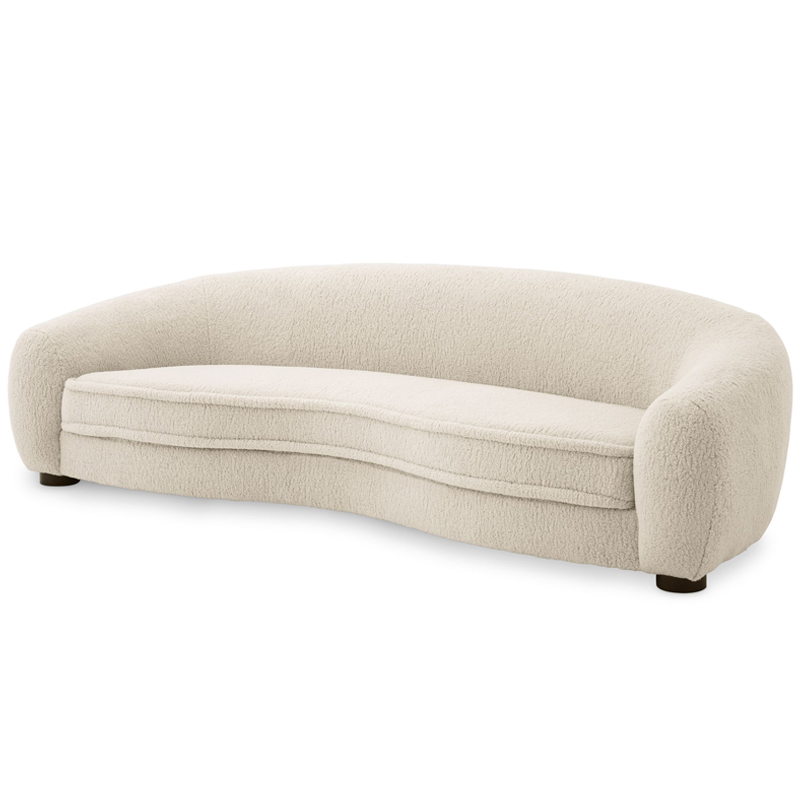 Диван Eichholtz Sofa Freud cream Кремовый Черный Диван Eichholtz Sofa Freud cream Кремовый Черный в Челябинске | Loft Concept