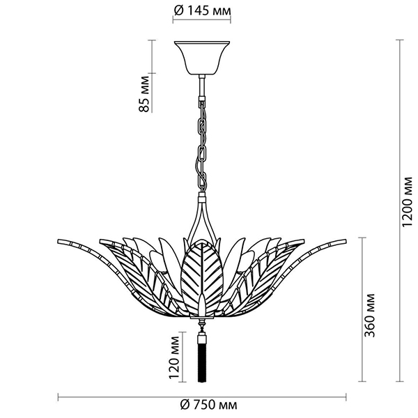 Люстра Glass Petals Chandelier 75 Люстра Glass Petals Chandelier 75 в Челябинске