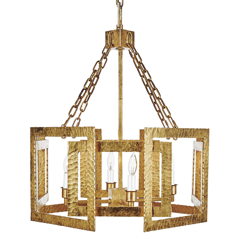 Люстра Textured Cage Pendant Lamp Gold Chandelier Золотой Люстра Textured Cage Pendant Lamp Gold Chandelier Золотой в Челябинске | Loft Concept