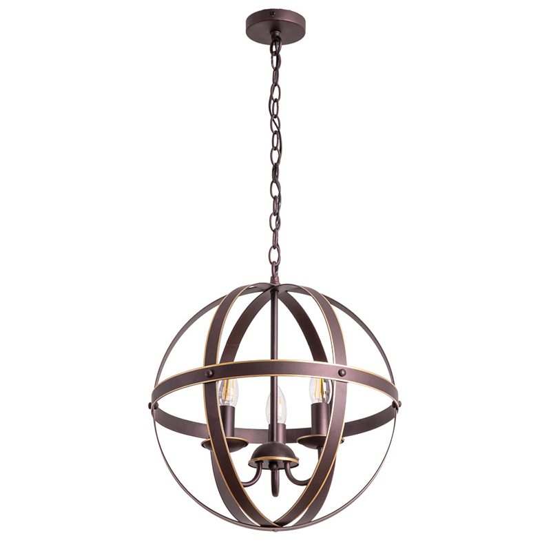 Люстра Brown Stripes Ball Шоколад Люстра Brown Stripes Ball Шоколад в Челябинске | Loft Concept