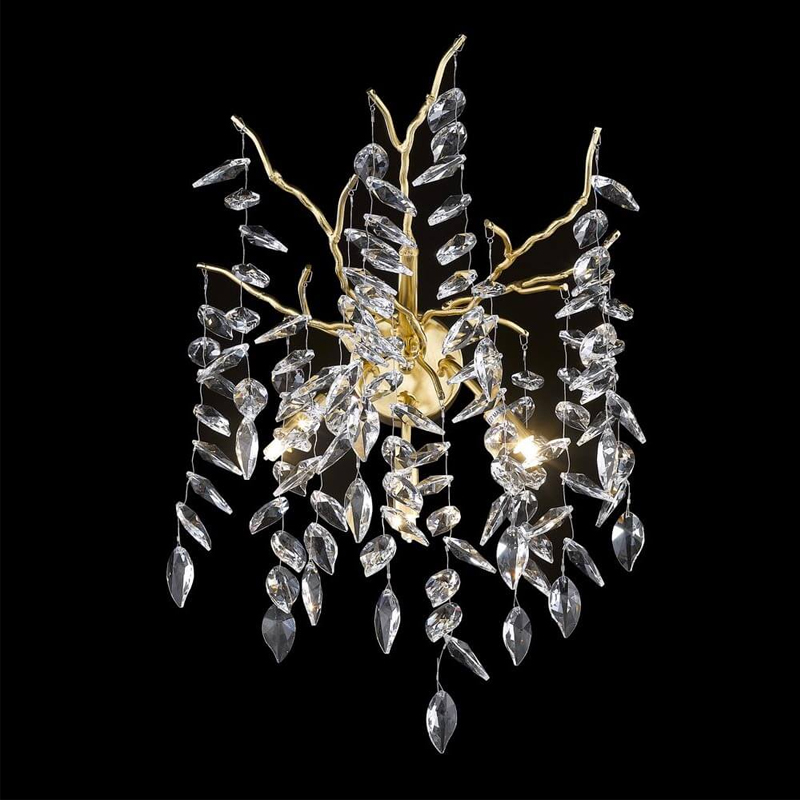 Бра Leaves Crystal Gold Золотой Бра Leaves Crystal Gold Золотой в Челябинске | Loft Concept