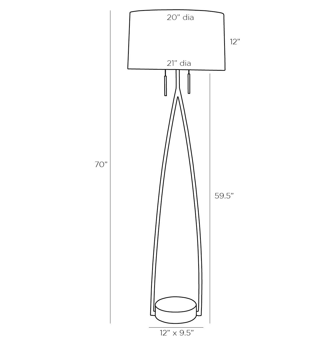 Торшер Arteriors KENNA FLOOR LAMP Торшер Arteriors KENNA FLOOR LAMP в Челябинске