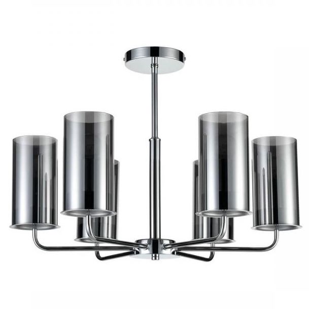 Люстра Honnor Chandelier chrome Хром Серый (Gray) Люстра Honnor Chandelier chrome Хром Серый (Gray) в Челябинске | Loft Concept
