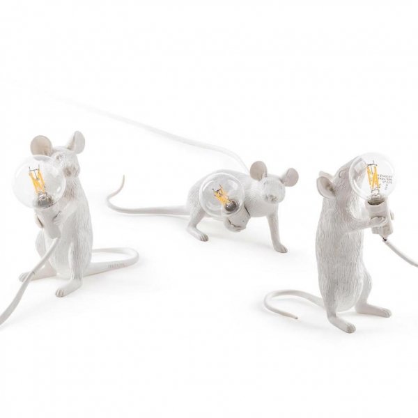 Настольная лампа Seletti Mouse Белый в Челябинске | Loft Concept 