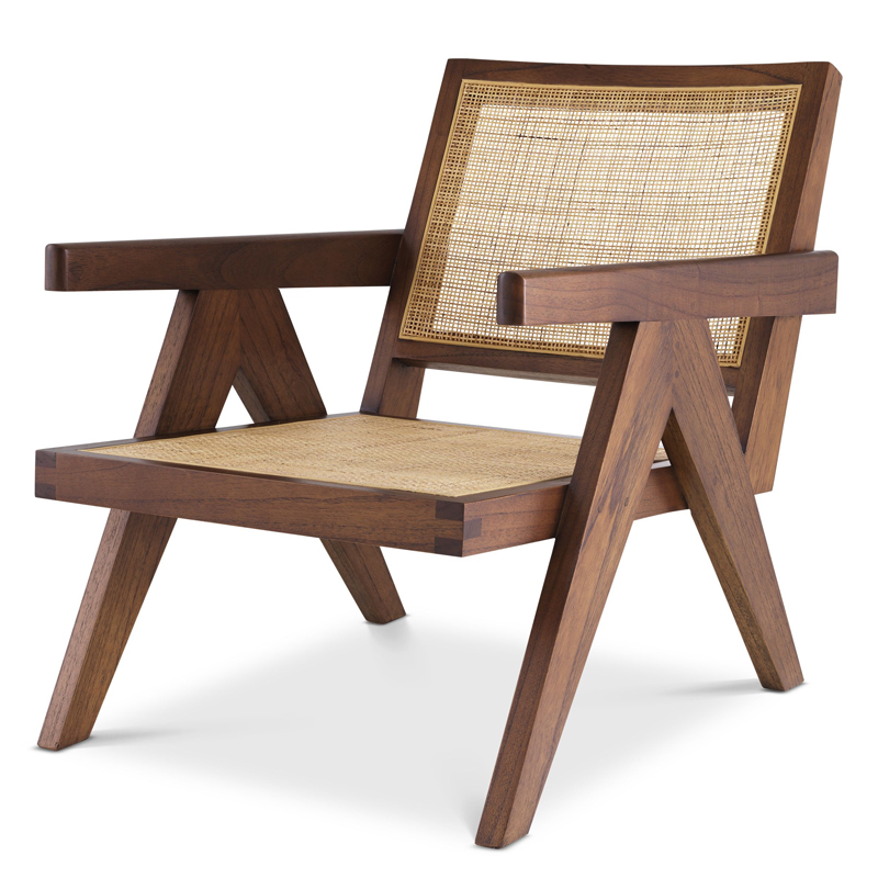 Кресло Eichholtz Chair Aristide brown Коричневый Бежевый Кресло Eichholtz Chair Aristide brown Коричневый Бежевый в Челябинске | Loft Concept